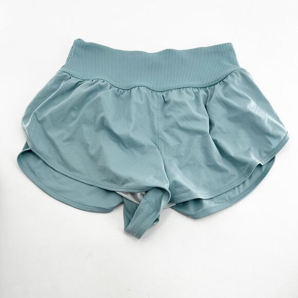 Free People Green Game Time Workout Shorts XL - Picture 2 of 4